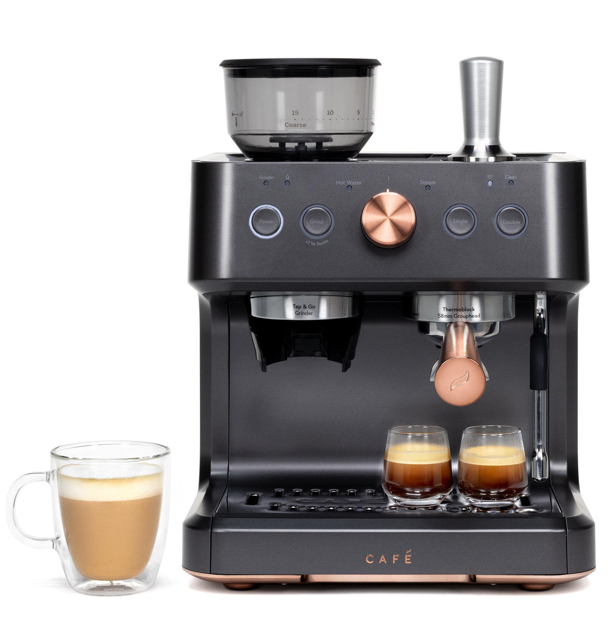 Café™ BELLISSIMO Semi-automatic Espresso Maker + Frother