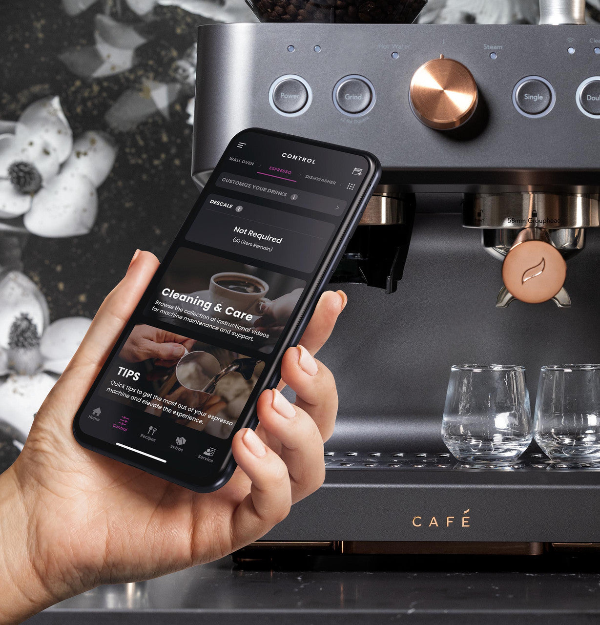 Café™ BELLISSIMO Semi-automatic Espresso Maker + Frother