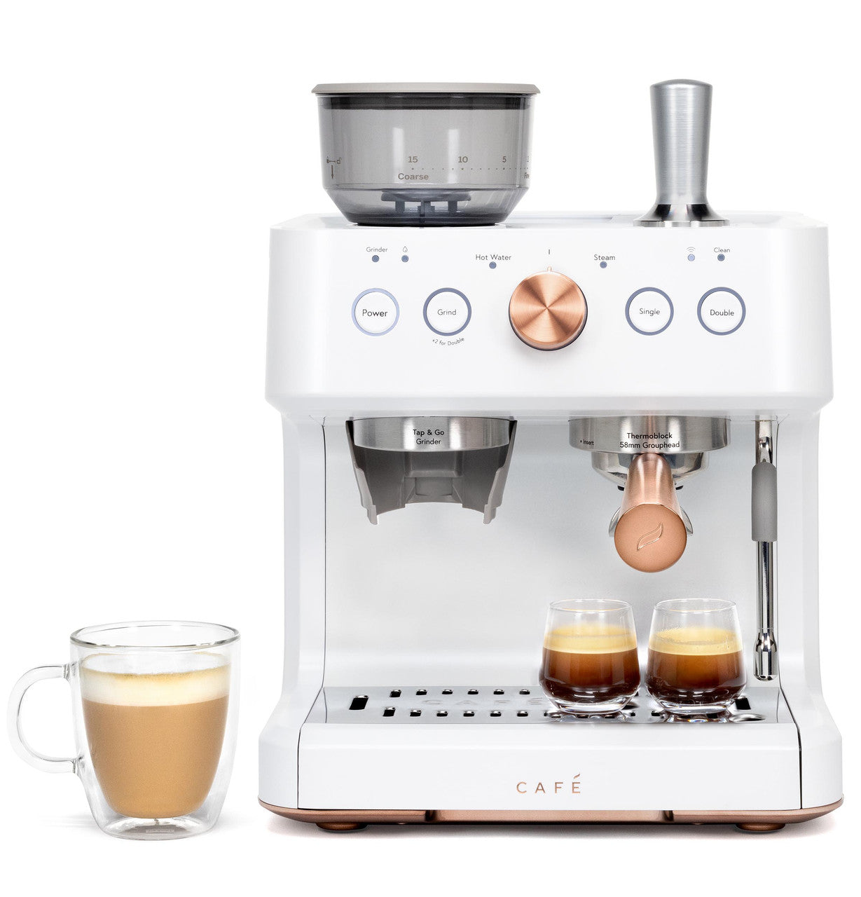 Café™ BELLISSIMO Semi-automatic Espresso Maker + Frother