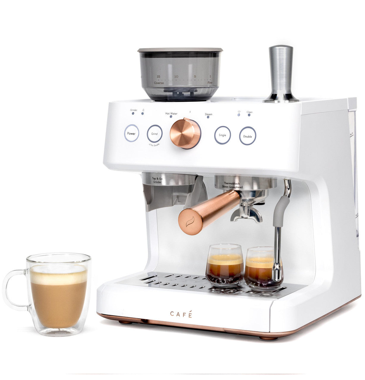 Café™ BELLISSIMO Semi-automatic Espresso Maker + Frother
