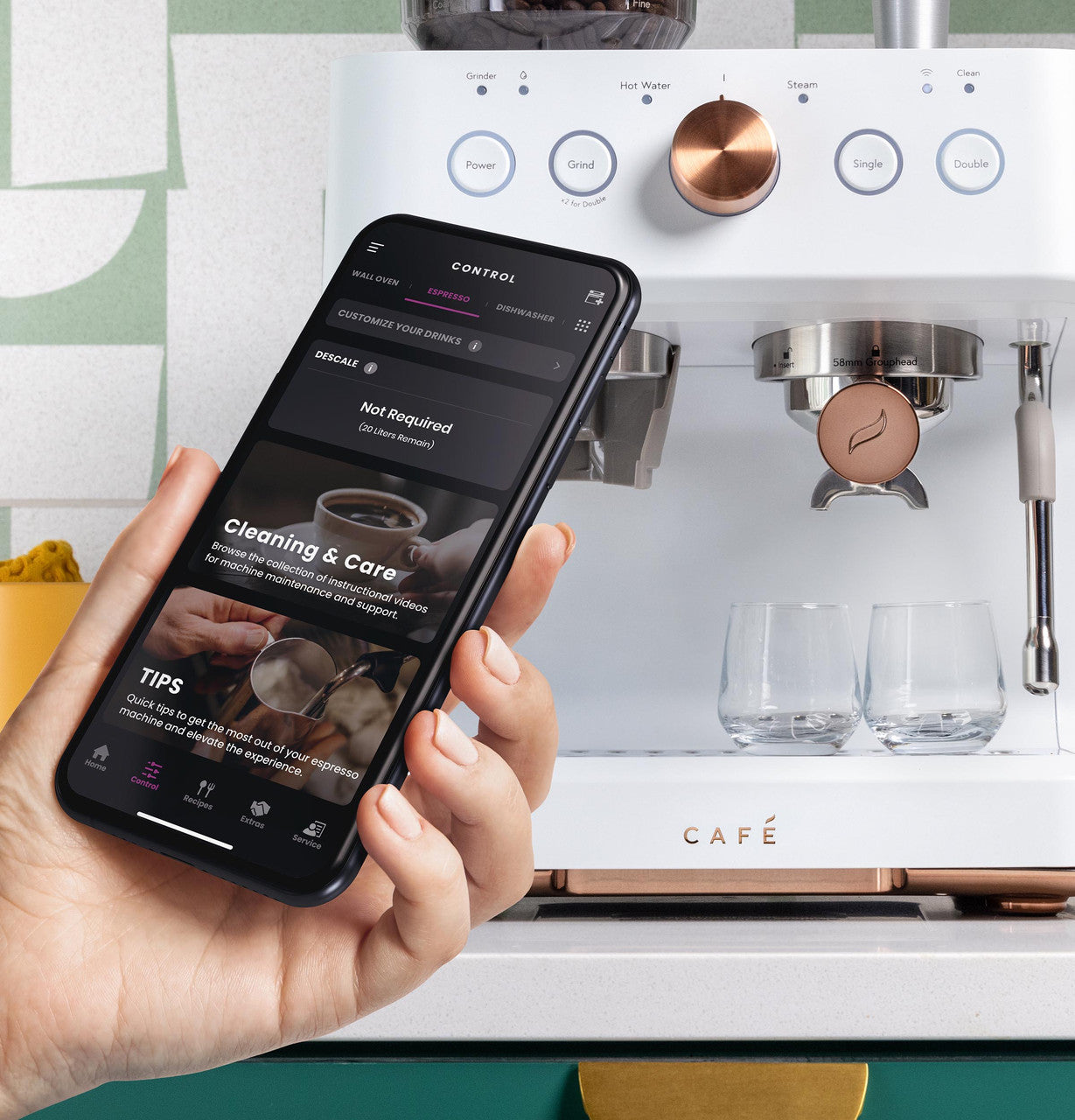Café™ BELLISSIMO Semi-automatic Espresso Maker + Frother