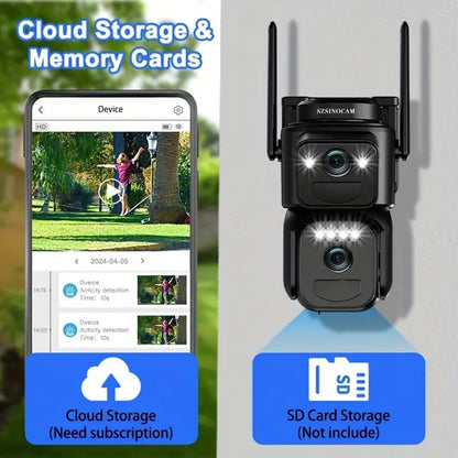 Cámara WiFi 4K con Panel Solar y Batería Integrada