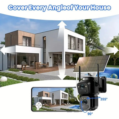Cámara WiFi 4K con Panel Solar y Batería Integrada