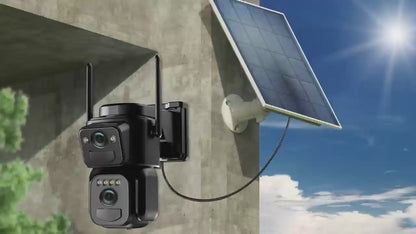 Cámara WiFi 4K con Panel Solar y Batería Integrada